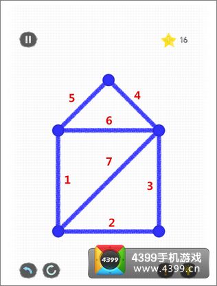 1-5关过关攻略     一笔画是一款非常益智的游戏,而且非常具有挑战性.