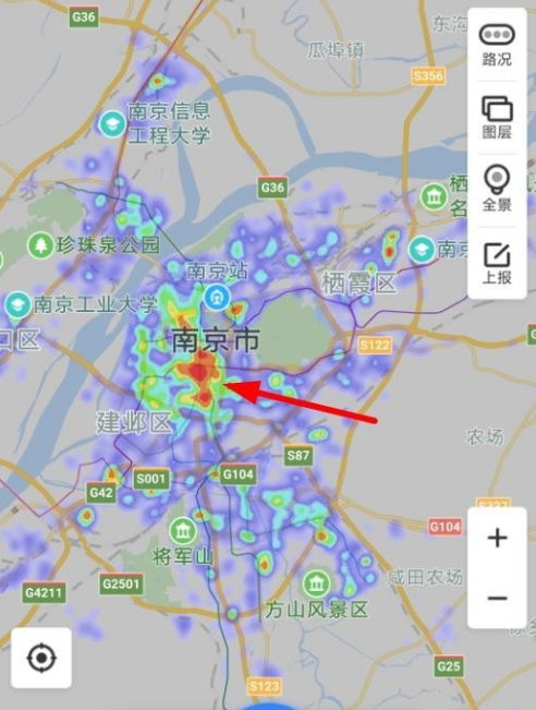 百度地图怎么看热力图 百度地图看热力图方法