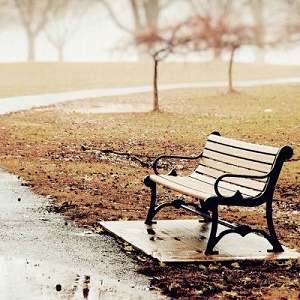 公园里寂静的长椅唯美头像
