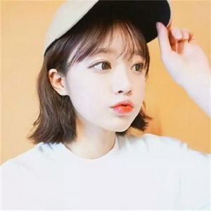 超甜美可爱短发女生微信头像1