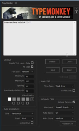 Typemonkey для after effects как установить