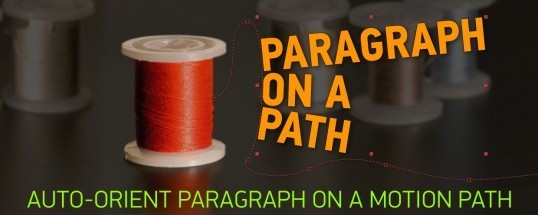 Paragraph on a Path(路径排列文字标题MG动画脚本)