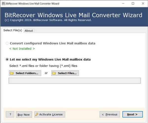 BitRecover Windows Live Mail Converter Wizard(邮件转换工具)