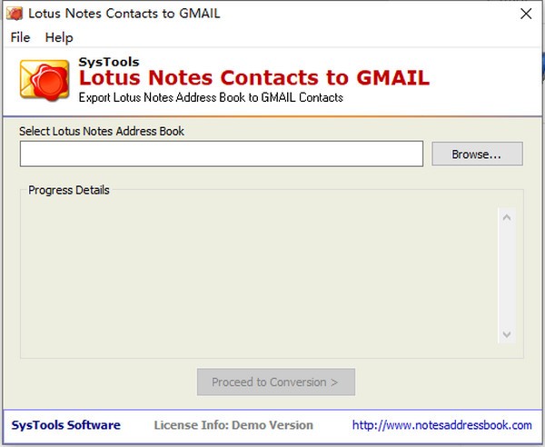Lotus Notes Contacts to Gmail(邮箱迁移工具)