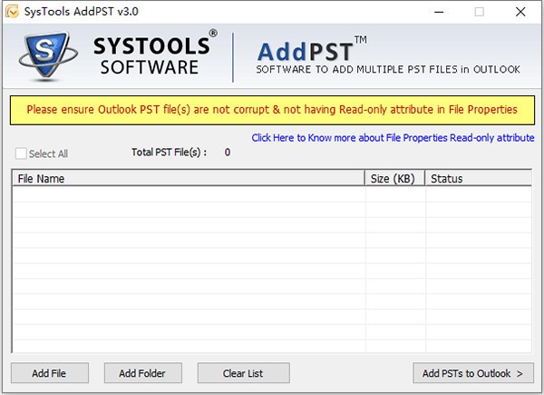 SysTools AddPST(邮件处理工具)