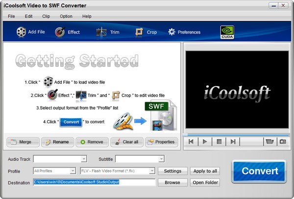 iCoolsoft Video to SWF Converter(视频转换软件)