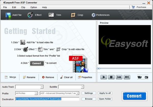 4Easysoft Free ASF Converter(视频转换软件)