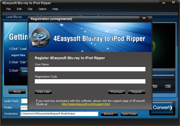 4Easysoft Blu-ray to iPod Ripper(蓝光转iPod转换器)