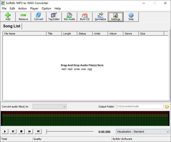 Softdiv MP3 to WAV Converter(MP3转WAV转换器)