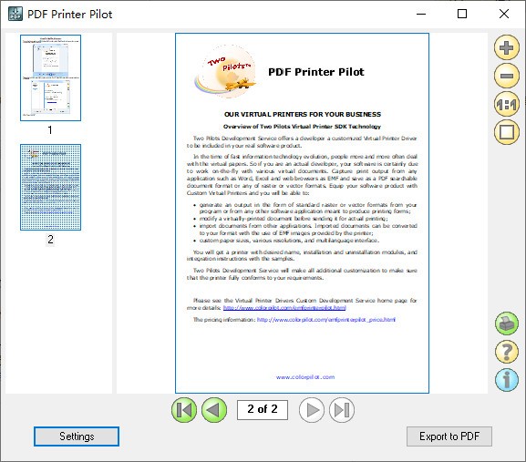 PDF Printer Pilot(PDF虚拟打印机)