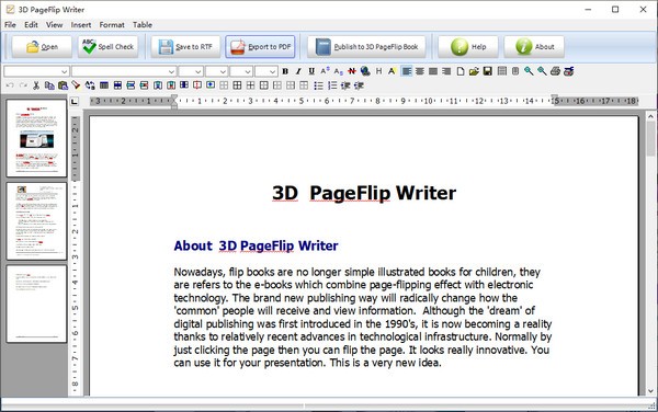 3DPageFlip Writer(文字处理工具)