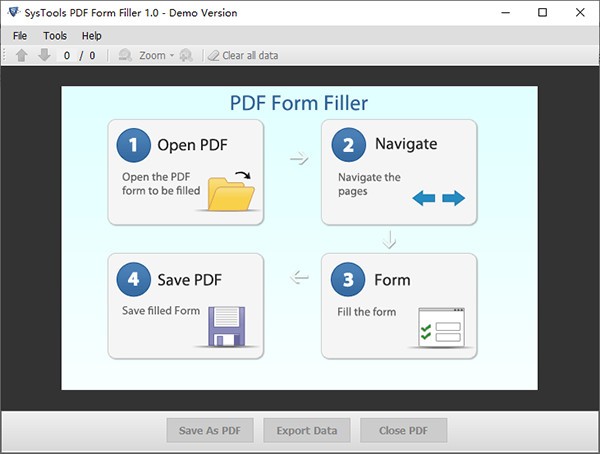 SysTools PDF Form Filler(PDF表彰处理工具)