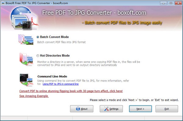 Boxoft PDF To JPG Converter(PDF转换器)