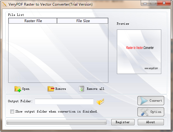 VeryPDF Raster to Vector Converter(光栅到矢量转换工具)
