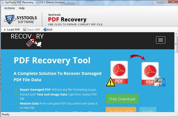 SysTools PDF Recovery(PDF修复软件)
