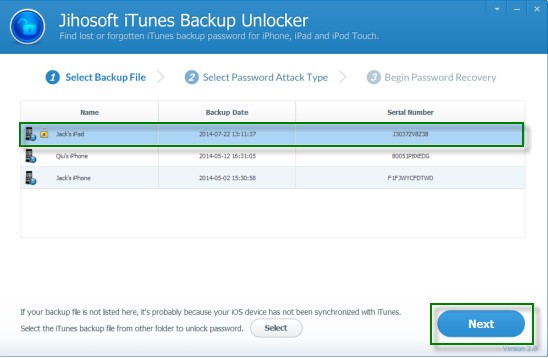 Jihosoft iTunes Backup Unlocker(iTunes备份解锁器)