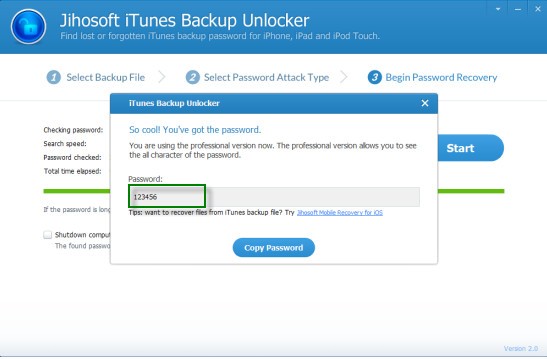 Jihosoft iTunes Backup Unlocker(iTunes备份解锁器)
