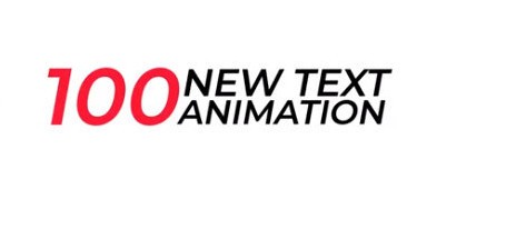 100 New Text Animation Presets(AE缓入缓出文字动画预设)