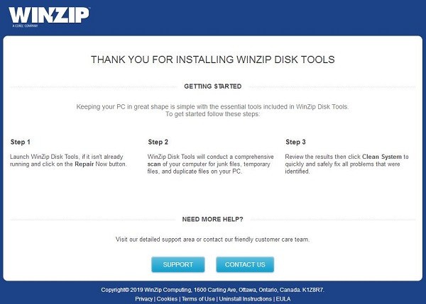 WinZip Disk Tools(磁盘垃圾清理工具)