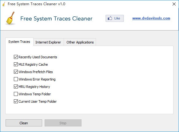 Free System Traces Cleaner(系统隐私清理工具)