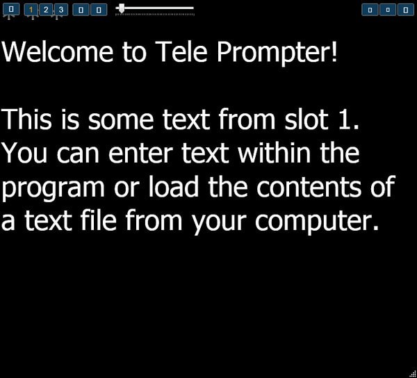 Tele prompter(演示桌面滚动条软件)