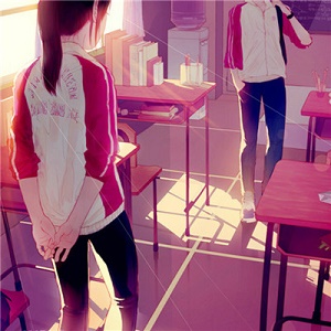 校园风清纯可爱女生微信头像7