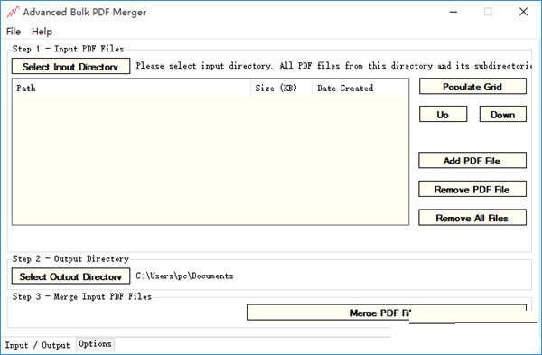 Advanced Bulk PDF Merger(PDF文件合并工具)