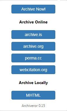Archiveror Chrome插件
