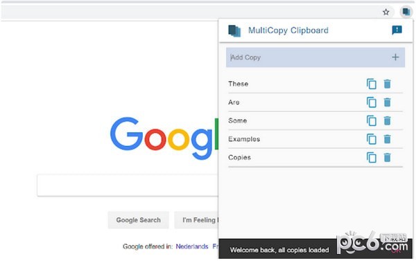 Multicopy Clipboard Chrome插件