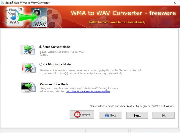 Boxoft WMA to Wav converter(WMA转WAV转换器)