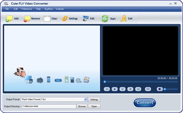 Cute FLV Video Converter(视频转换工具)