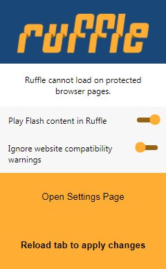 Ruffle Chrome插件