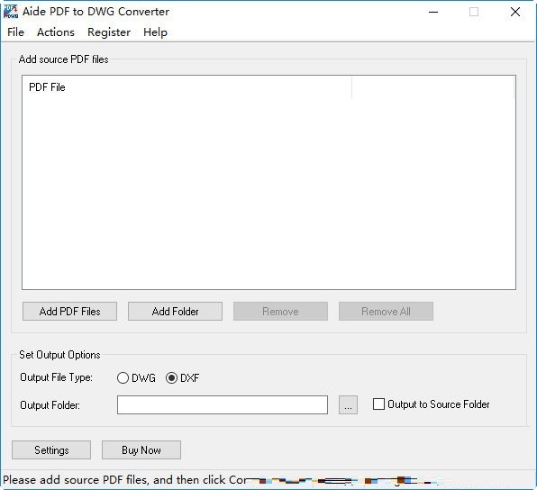 Aide PDF to DWG Converter(PDF转DWG转换器)