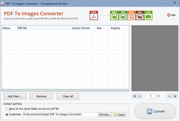 Adept PDF to Image Converter(PDF转图片工具)