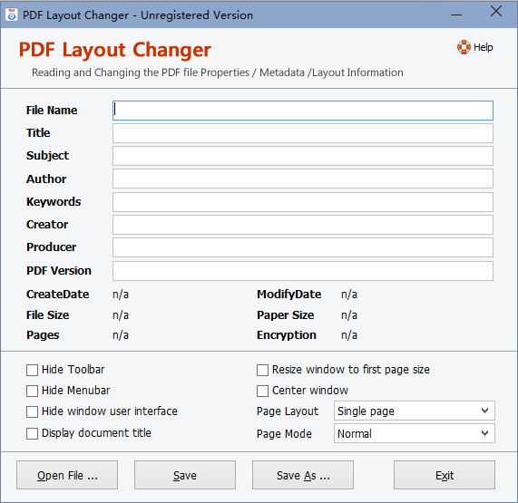 PDF Layout Changer(PDF数据修改器)