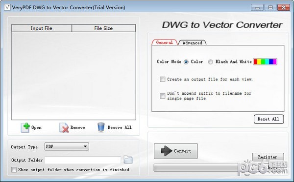 VeryPDF DWG to Vector Converter(Cad图纸转换器)