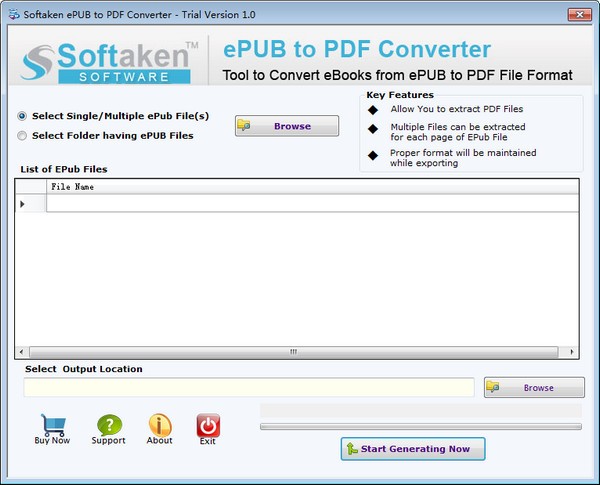 Softaken ePUB to PDF Converter(ePUB转PDF工具)