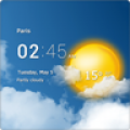 transparent clock  weather app icon图