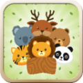 儿童动物贴纸app icon图